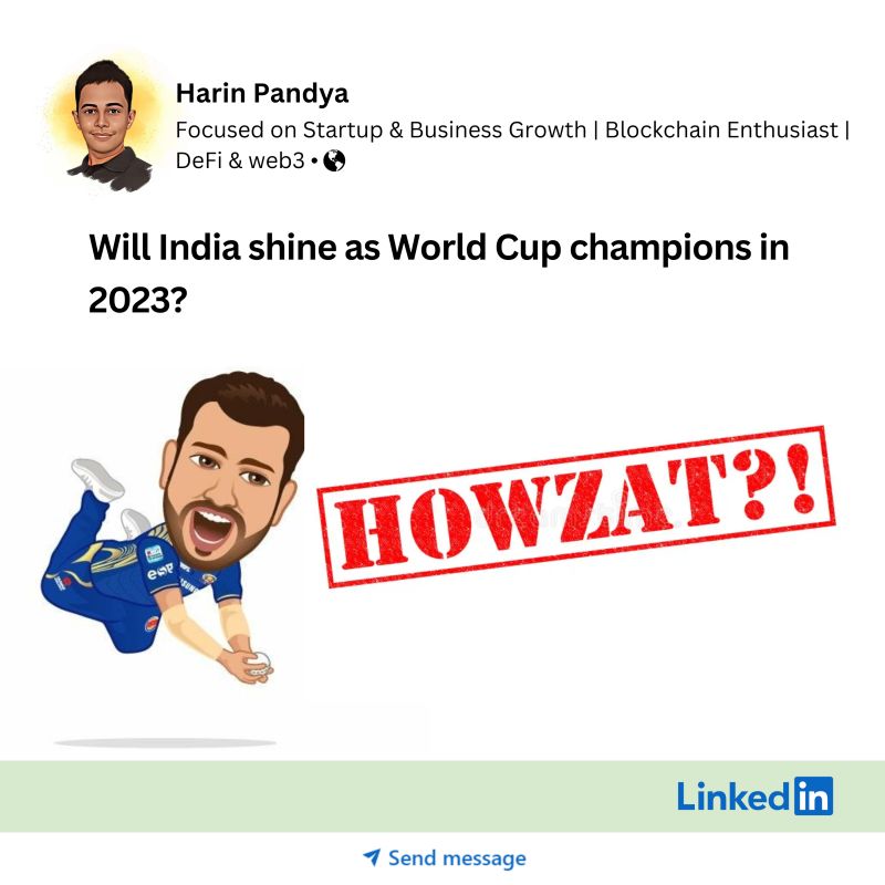”Will India shine as World Cup champions in 2023?” The answer is NO.!