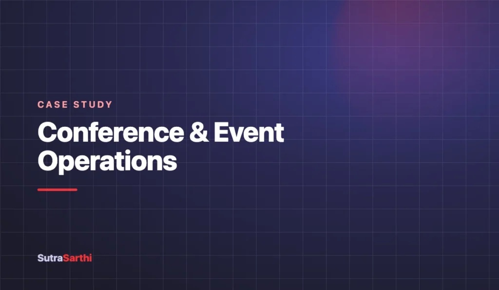Running a conference company's operations, end to end.